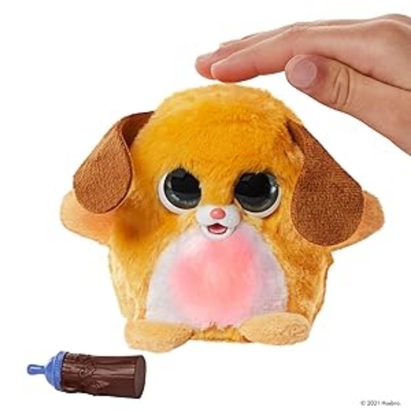 FurReal Fuzzalots Puppy Color Change Interactive Feeding Toy Lights and Sounds - Picture 3 of 6